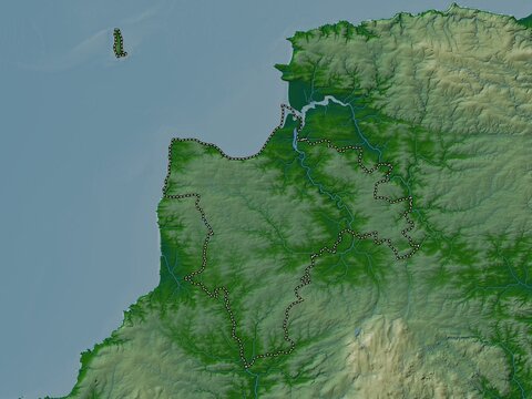 Torridge, England - Great Britain. Physical. No legend