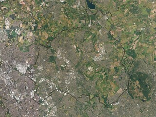 Walsall, England - Great Britain. High-res satellite. No legend