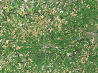 West Berkshire, England - Great Britain. Low-res satellite. No legend