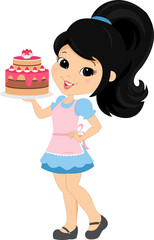 Confeiteira com Bolo