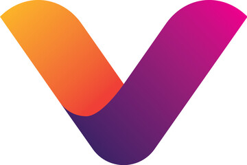 Letter V Logo Modern Technology