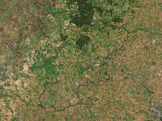 West Suffolk, England - Great Britain. Low-res satellite. No legend