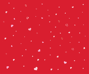 Hand drawn hearts seamless pattern - great for Valentine's Day