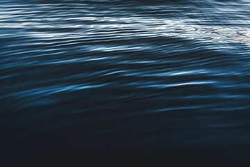 Closeup of dark blue water texture at Lake Tahoe, California