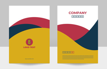 business brochure cover design or annual report and company profile cover and booklet cover design template