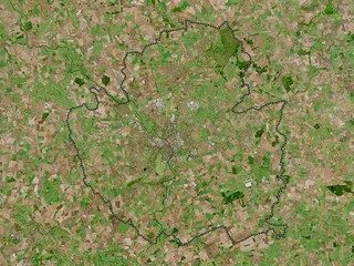 York, England - Great Britain. High-res satellite. No legend