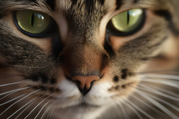 Close-up  shot of a cat's face