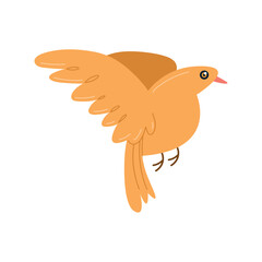 Flying pigeon illustration