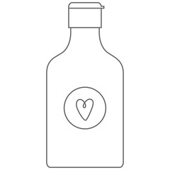 Simple Line Cosmetic Bottle