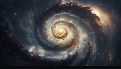 illustration about galaxies.