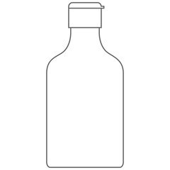 Simple Line Cosmetic Bottle