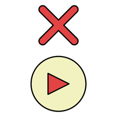 Obraz premium video player icon