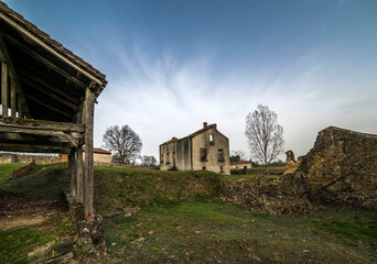 Village martyr d'Oradour-sur-Glane, Haute-Vienne, France