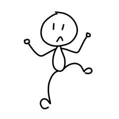 pictogram person, various poses, sketch drawing, stick figure people