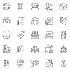 friendship Icons bundle. Vector illustration