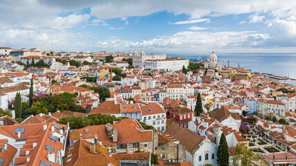 Fototapeta premium Overlook of Lisbon in Portugal