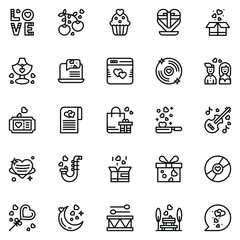 Valentine icon pack including girl. couple. movie. women. love.