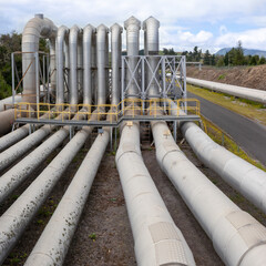 Green energy geothermal power station pipeline