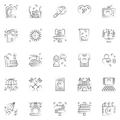 Love icons pack. Love symbols collection. Graphic icons element.