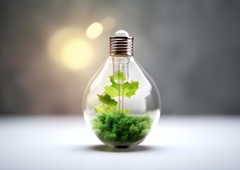 CO2 emission concept, Sustainable development and green based on renewable Ecology