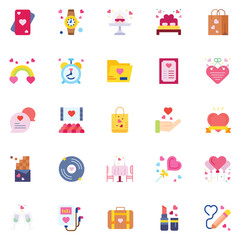 Love icons pack. Love symbols collection. Graphic icons element.