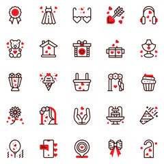 friendship Icons bundle. Vector illustration