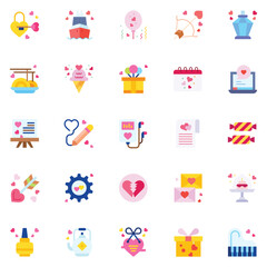 Love icons pack. Love symbols collection. Graphic icons element.