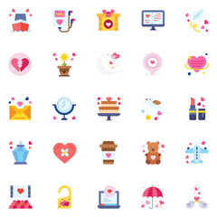 Wedding celebration icons collection. UI icon set.