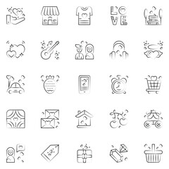 A set pack of Love icons set. The collection includes for mobile app. web design. in a moment of celebration. Valentine's Day.