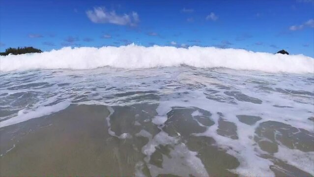 Maui Beach Swim at Koki Beach with dangerous waves