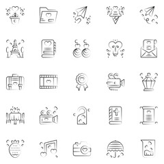 Love icons pack. Love symbols collection. Graphic icons element.