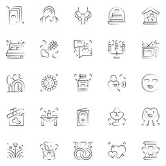 friendship Icons bundle. Vector illustration
