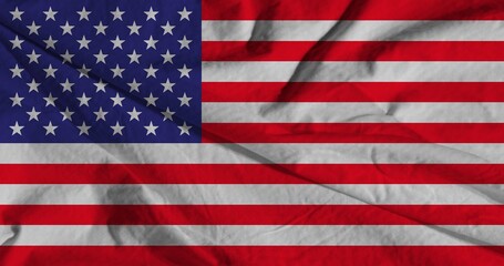 USA flag background. Waving American flag