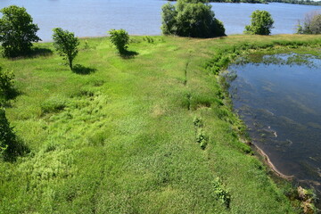 Fototapeta na wymiar Ruisseau de Feu on north shore of montreal