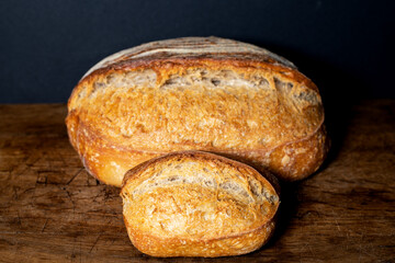 Artisanal sourdough whole grain breads. Homemade breads.
