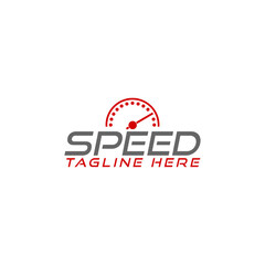 Fast acceleration odometer logo icon isolated on transparent background