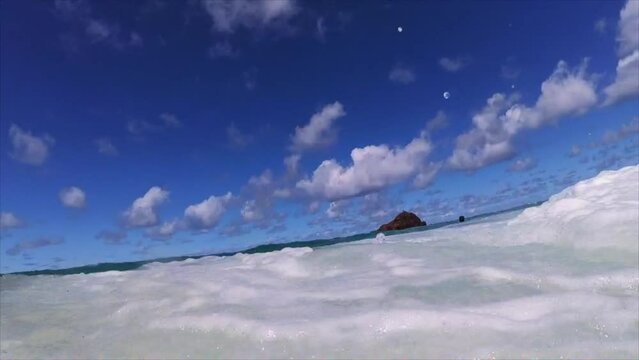 Maui Beach Swim at Koki Beach with dangerous waves