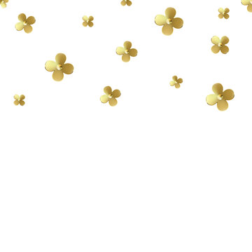 Gold Flower Confetti Party