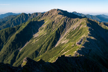 夏の間ノ岳 Mt.Ainodake in summer