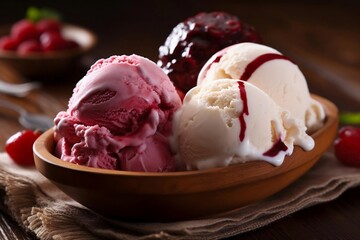 sweet, creamy ice cream mixture