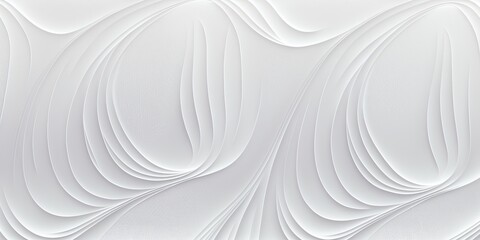 continuous white texture Unsteady background. decoration for interior walls. design of an interior wall panel. abstraction of waves on a white background. Generative AI