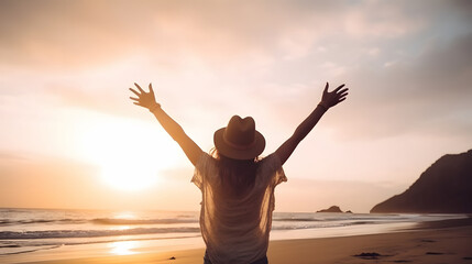 Fototapeta premium Embracing Success: A Vibrant Journey Through Business, Nature, and Personal Growth