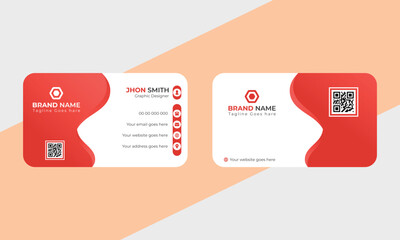 Business Card, Business Card Layout, Round Business Card,  Modern Business Card, Creative and Clean Business Card Template