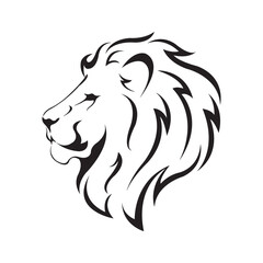 lion head icon logo vector design template