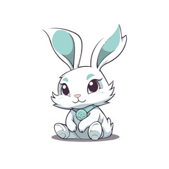 Rabbit Sitting On Floor