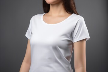 Obraz premium white women t shirt mockup
