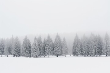 Fototapeta na wymiar beautiful view of a snowy winter setting. Generative AI