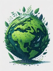 3D animated earth, Generative AI