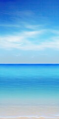 Obraz premium Horizontal Blue sea, Blue background, look calm, summer, Nature, Tropical Sea, Beautiful Ocean Water, Beach. Generative AI