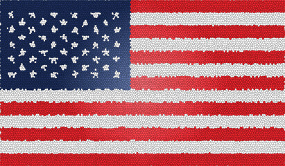 America textured flag